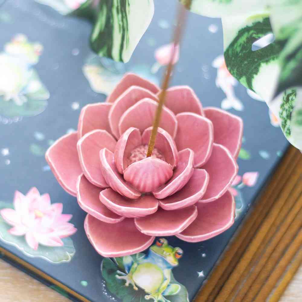 Something Different - Water Lily Incense holder - Pink